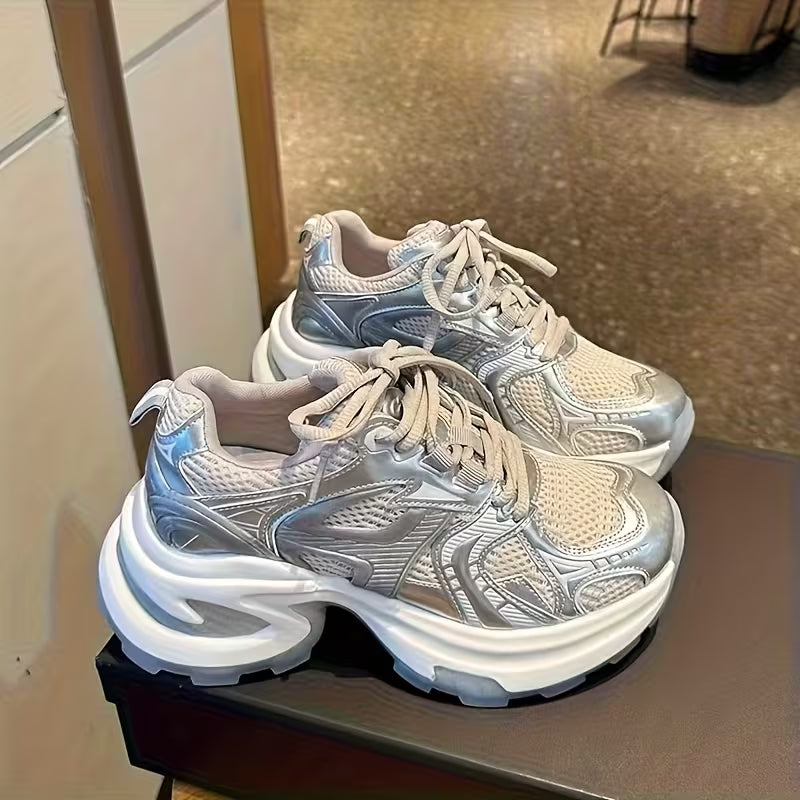 Women's Dad Shoes with Mesh